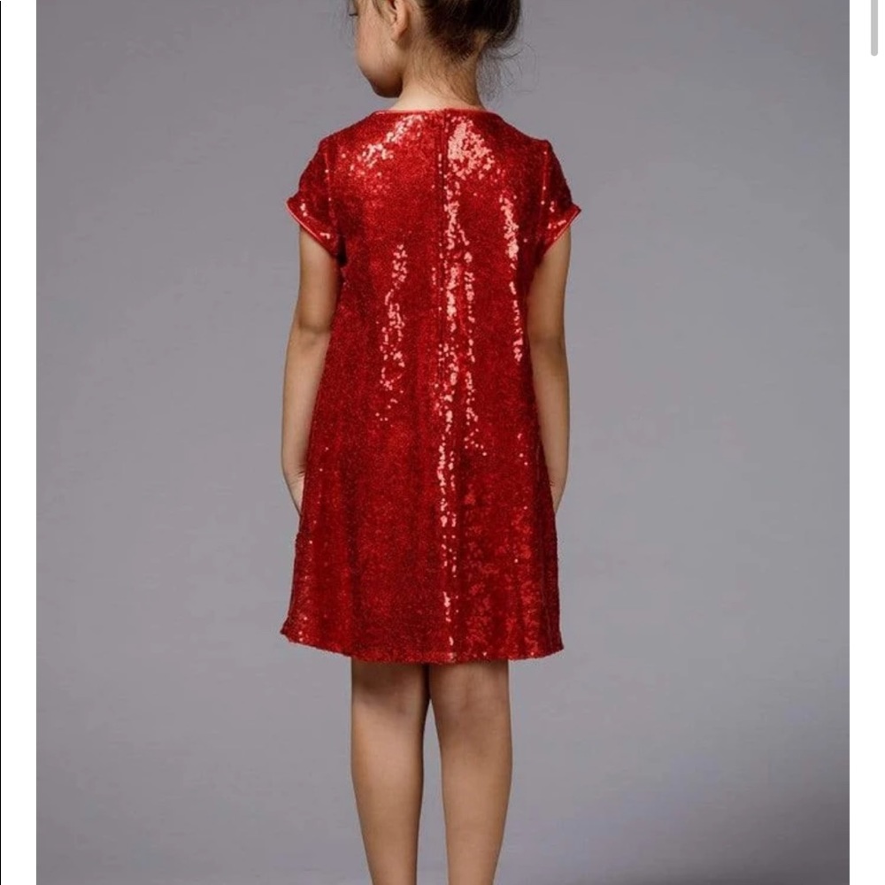 Xmas petite Adele kids dress, size 5-6, new - Picture 5 of 8